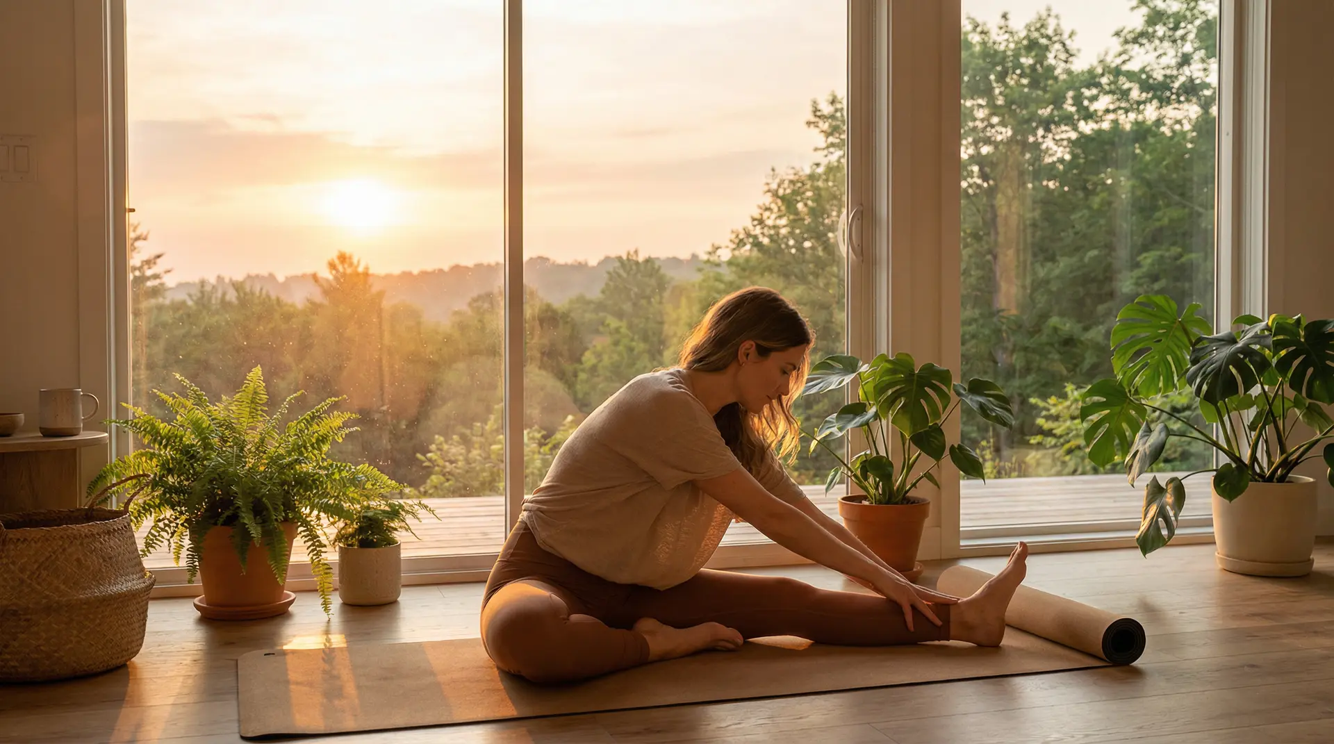清晨阳光下的，女神视频，练习者